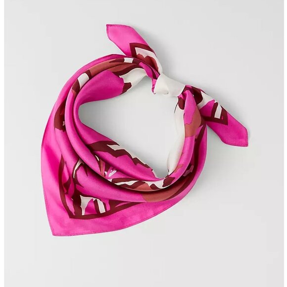 Ann Taylor Silk Floral Little Scarf NWT! - Picture 1 of 3